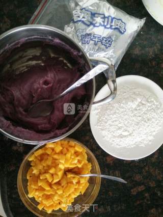 Purple Sweet Potato Mango Xue Mei Niang recipe