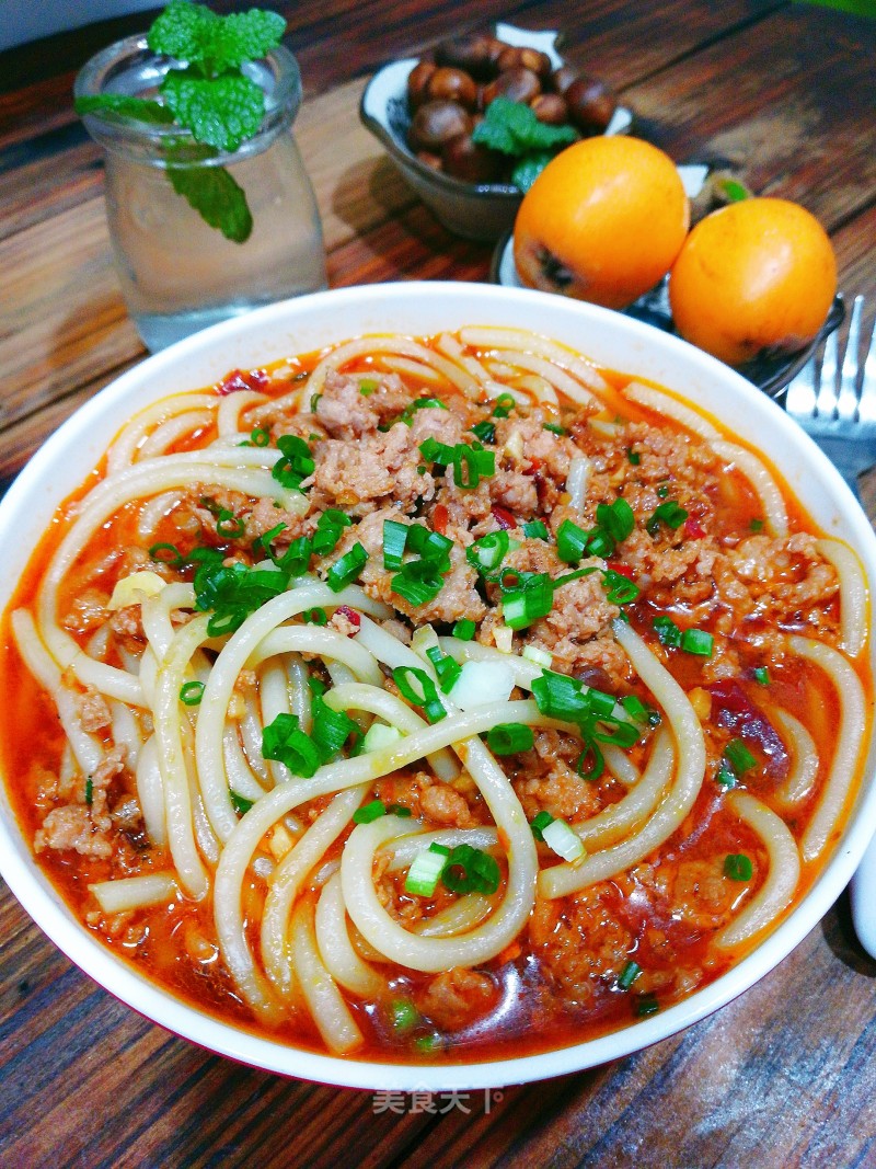 Rice Noodles with Minced Meat recipe