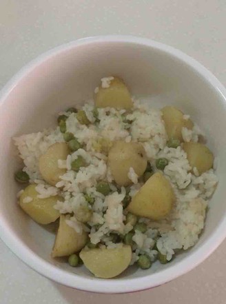 Potato and Pea Braised Rice recipe