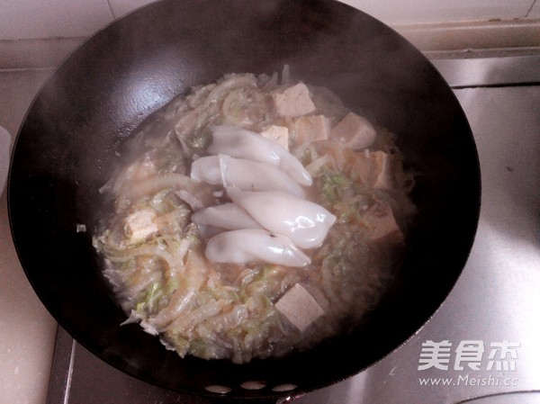 Frozen Tofu with Cabbage and Seafood recipe