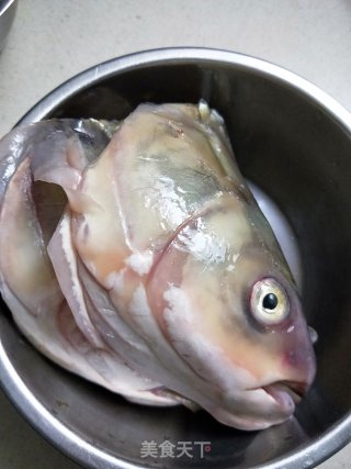 Double Pepper Steamed Fish Head recipe