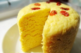 Milky Corn Hair Cake recipe