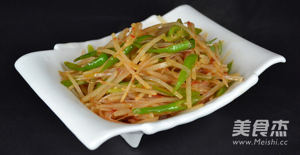 Green Pepper and Potato Shreds recipe