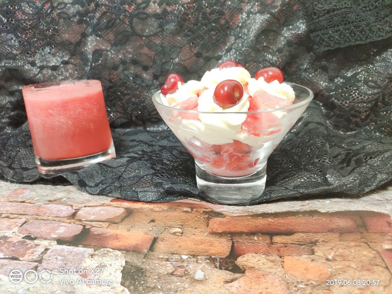 Watermelon with Cream recipe