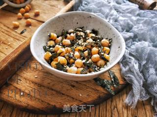 Roasted Chickpeas with Seaweed and Sesame recipe