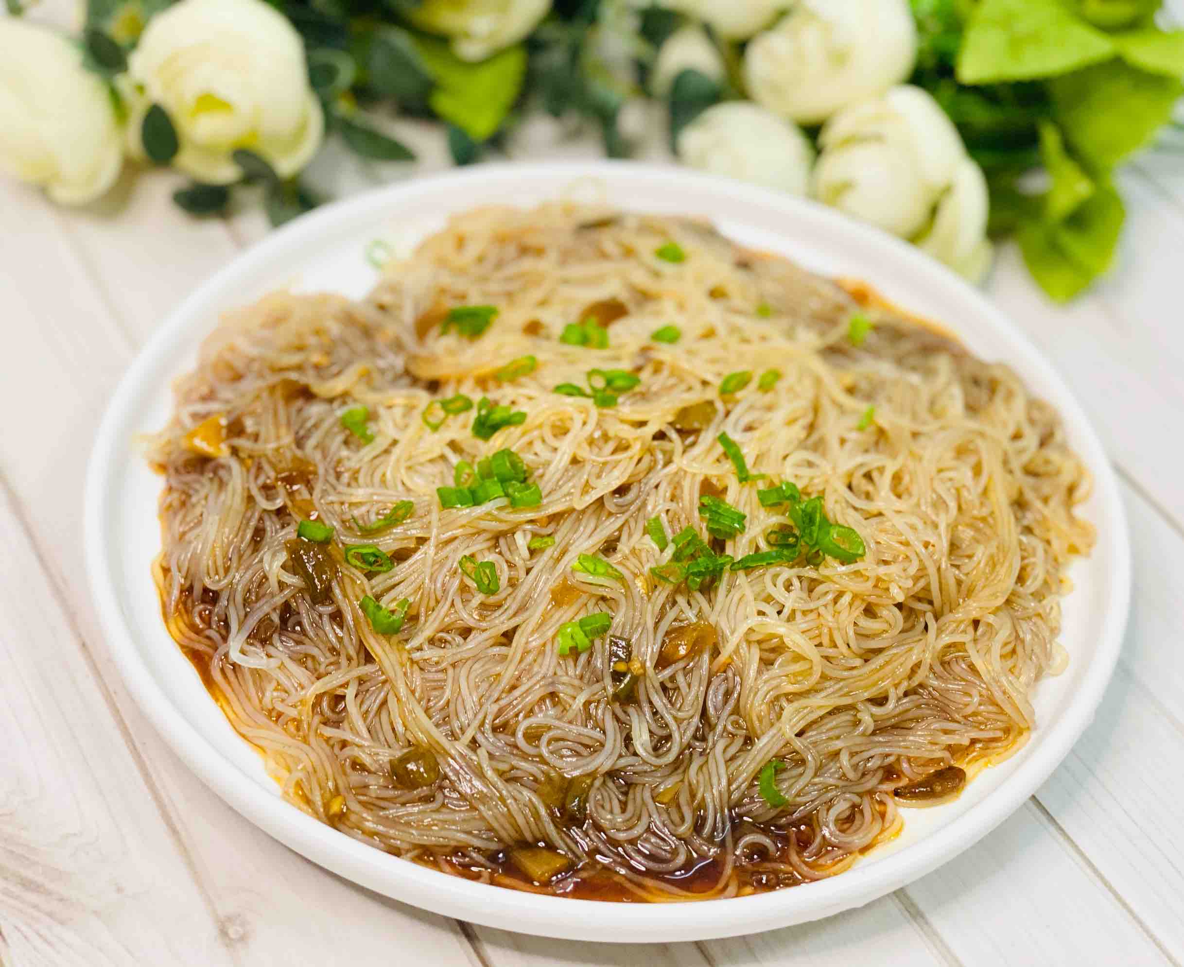 Shrimp Paste Cold Vermicelli, Delicious and Appetizing recipe