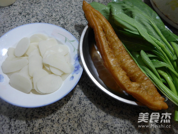 Rape Long You Tiao Rice Cake Soup recipe