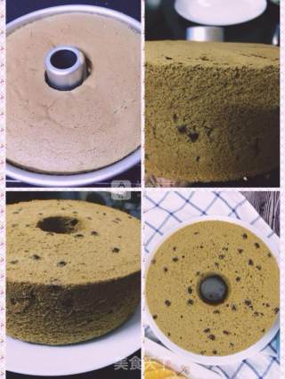 Matcha Red Bean Chiffon Cake recipe
