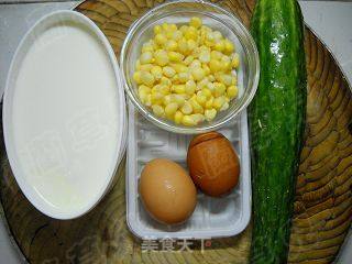 Cucumber Corn Egg Salad recipe