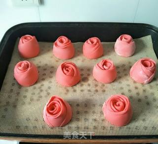 Romantic Valentine's Day~~rose Flower Bun recipe