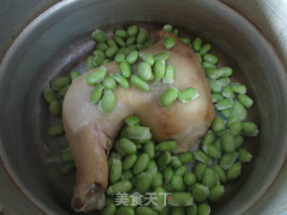 Mushroom and Edamame Chicken Drumstick Soup recipe