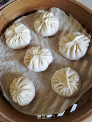 Big Pork Buns with Cabbage and Spring Onion recipe