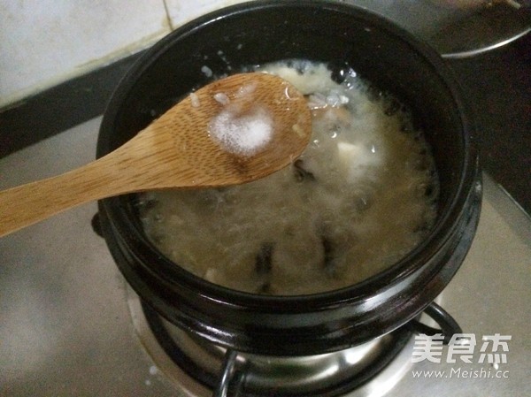 Mushroom Chicken Congee recipe