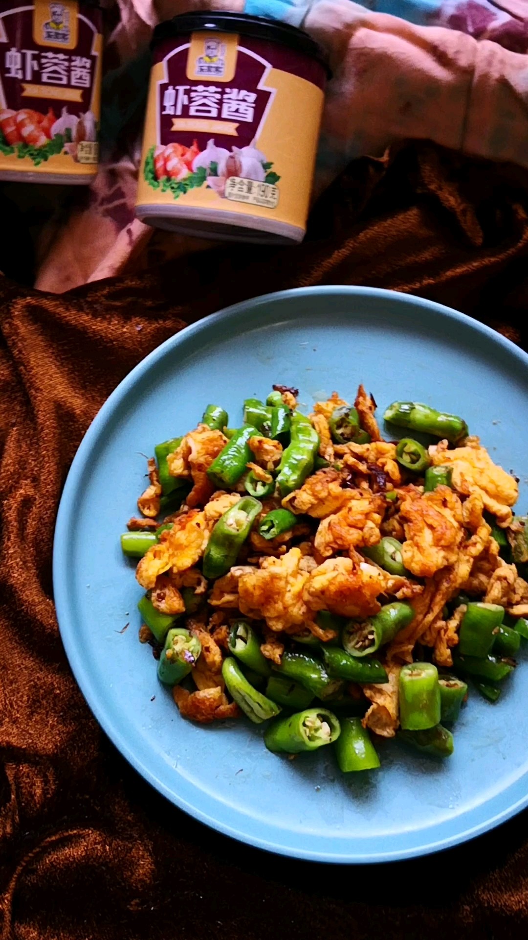 Scrambled Eggs with Shrimp Paste recipe