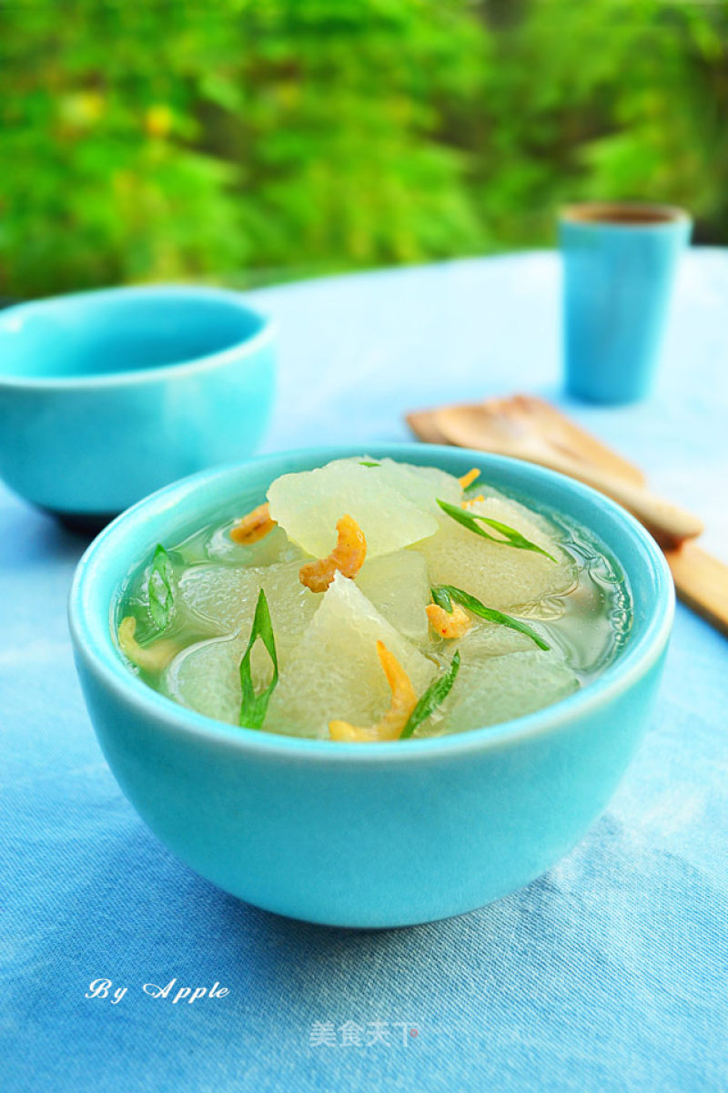 【golden Hooked Bamboo Sun and Winter Melon Soup】 recipe