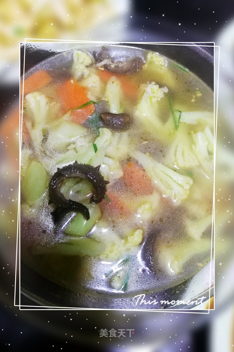 Cauliflower Sea Cucumber Soup recipe