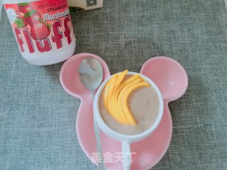 Fluff Strawberry Flavour Banana Mango Milkshake recipe