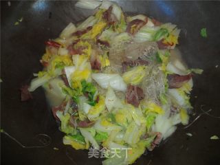 Roast Beef with Vermicelli and Cabbage recipe