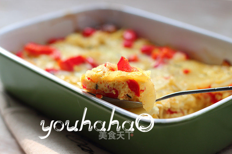 #aca烤明星大赛# Potato Baked Omelette recipe