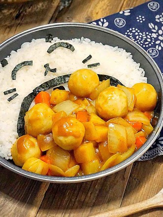 Curry Fish Ball Rice recipe