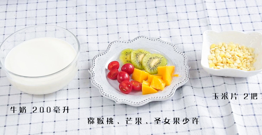 Corn Flakes with Milk and Fruit recipe