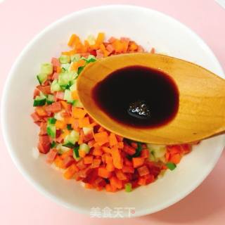 Fried Rice with Red Intestine recipe