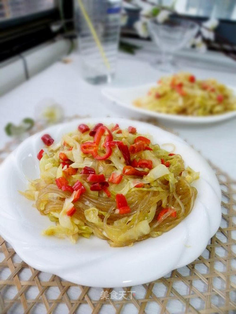 Stir-fried Vermicelli with Cabbage recipe