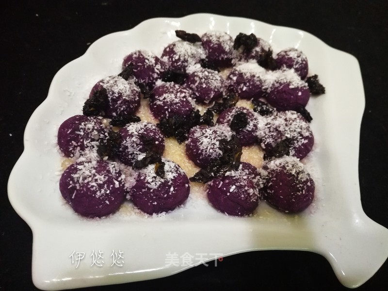 Bento One by One Honey Sauce Purple Potato Meatballs