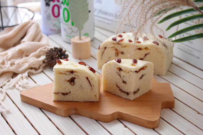 Steamed Red Bean Cake with Milk recipe