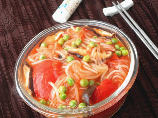 Tomato Stewed Sweet Potato Flour recipe