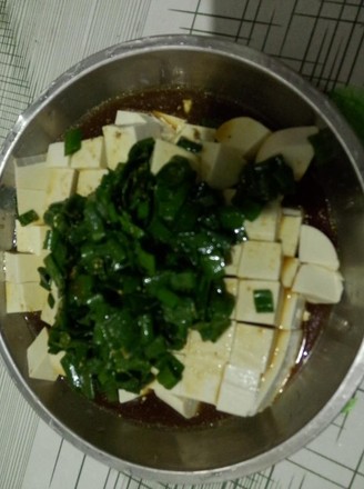 Tofu Mixed with Shallots (clear and White) recipe