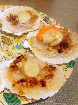 Steamed Scallops with Garlic Vermicelli recipe