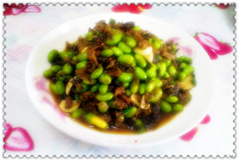 Stir-fried Green Peas with Dried Vegetables recipe