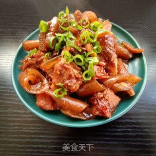 Pork Ribs and Roasted Snow Konjac recipe