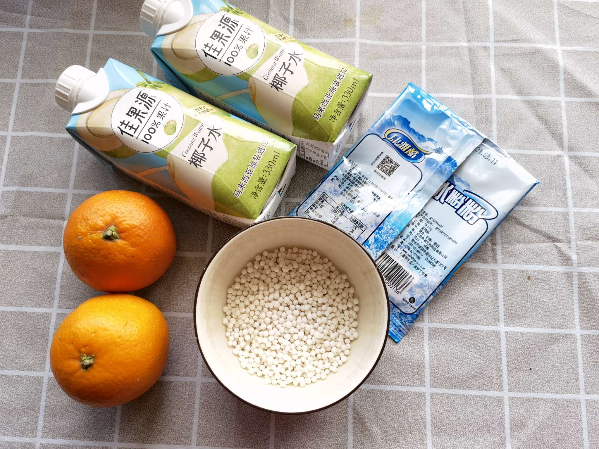 Coconut Water Orange Sago recipe