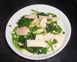 Spinach with Yuba recipe