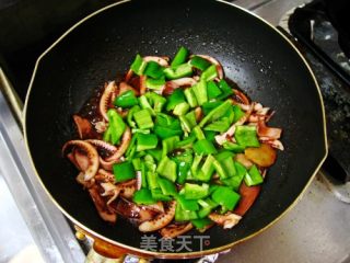 Green Pepper Squid recipe