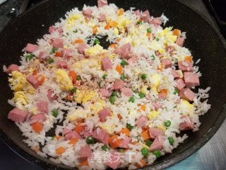 Luncheon Meat and Egg Fried Rice recipe