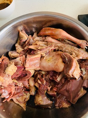 Big Goose Stewed in Iron Pan recipe