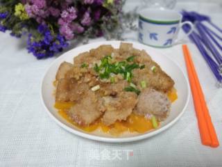 Pumpkin Steamed Pork recipe