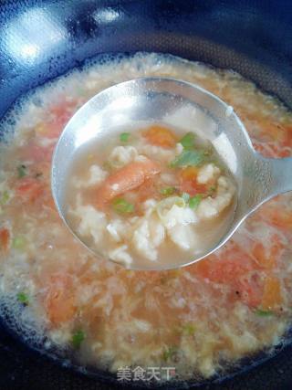 #trust之美#tomato Egg Flower Pimple Soup recipe