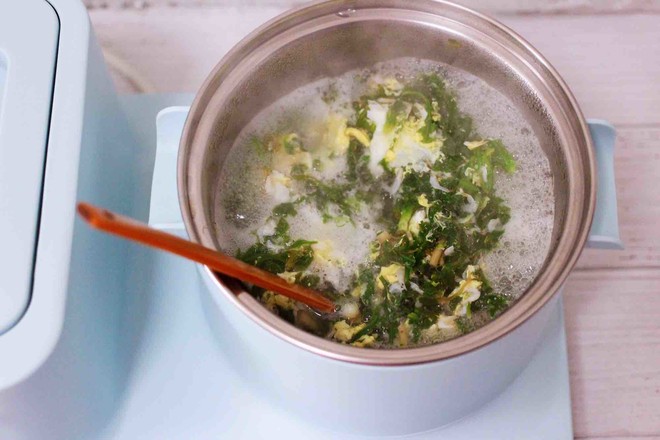 [auspicious Ruyi] Shepherd's Purse, Shrimp Skin and Egg Soup recipe