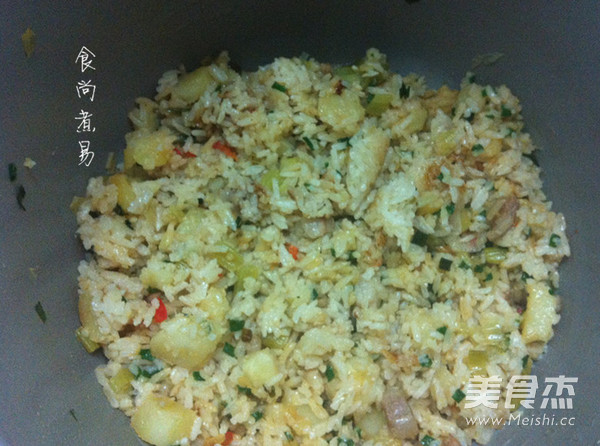 Potato Pork Belly Braised Rice recipe