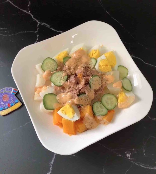 Tuna Assorted Salad (fat-reduced Potatoes) recipe