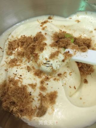 Salad Pork Floss Cake#丘比撒汁# recipe