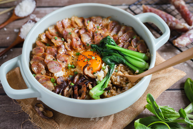 Sausage Claypot Rice recipe