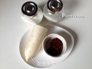 Spicy White Carrot Sticks recipe