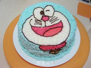 Doraemon Cream Layer Cake recipe