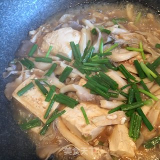 Braised Tofu with Mushrooms recipe