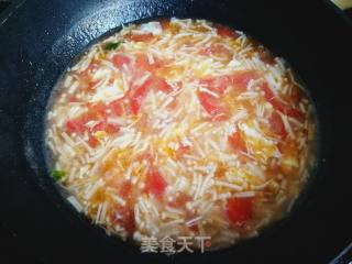 Enoki Mushroom and Egg Drop Soup recipe